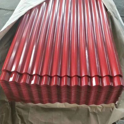 Строя цвет Z30 покрыл панели крыши металла листа SGCC 7-30um толя красные