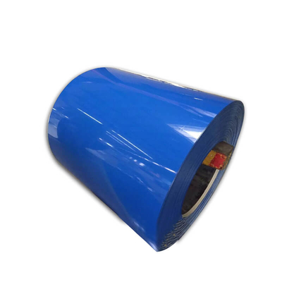 Катушка AZ121-Z150 цвета голубая PPGI SGS Ral Prepainted Galvalume PE стального крена покрыло