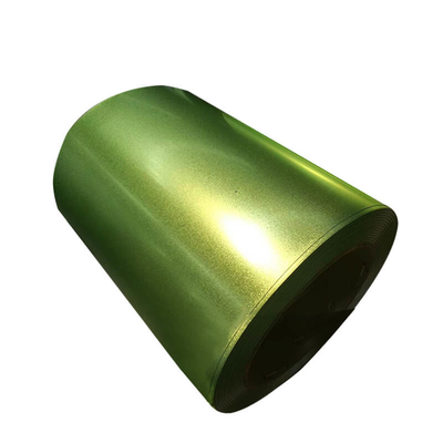 Зеленая катушка SGCC AZ30-180g/M2 PPGL стальная Prepainted алюминиевая катушка