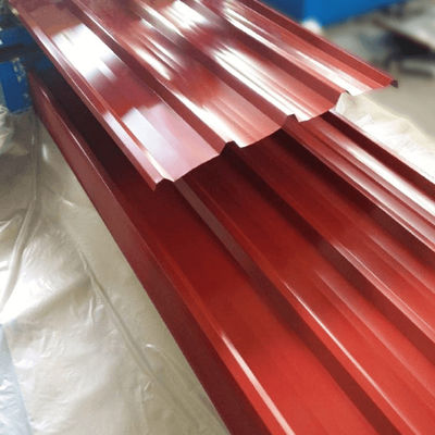 8-35 микрон гофрировал покрытый цвет настилающ крышу лист красное покрывая ASTM