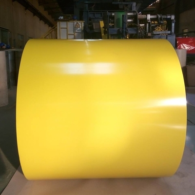 Желтая 610mm Prepainted стальная катушка SGCC Prepainted гальванизированная стальная катушка Ppgi