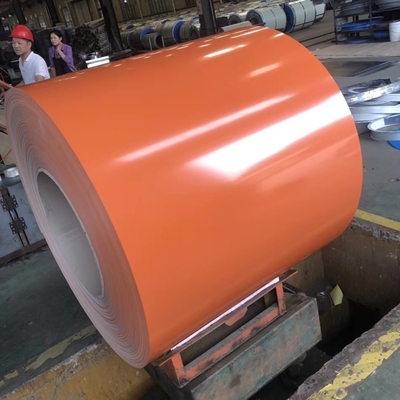 Оранжевая катушка 30-275g/M2 PPGI Prepainted цвет покрыла стальной крен для толя