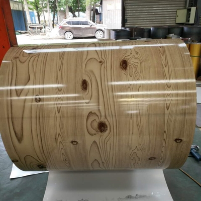 910mm PPGI Prepainted стальной цвет катушки 3-25um покрытый свертывают спиралью деревянный кирпич