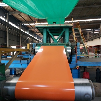 Оранжевая катушка 30-275g/M2 PPGI Prepainted цвет покрыла стальной крен для толя